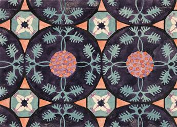 CHARLES BURCHFIELD (1893 - 1967) Two geometric studies.